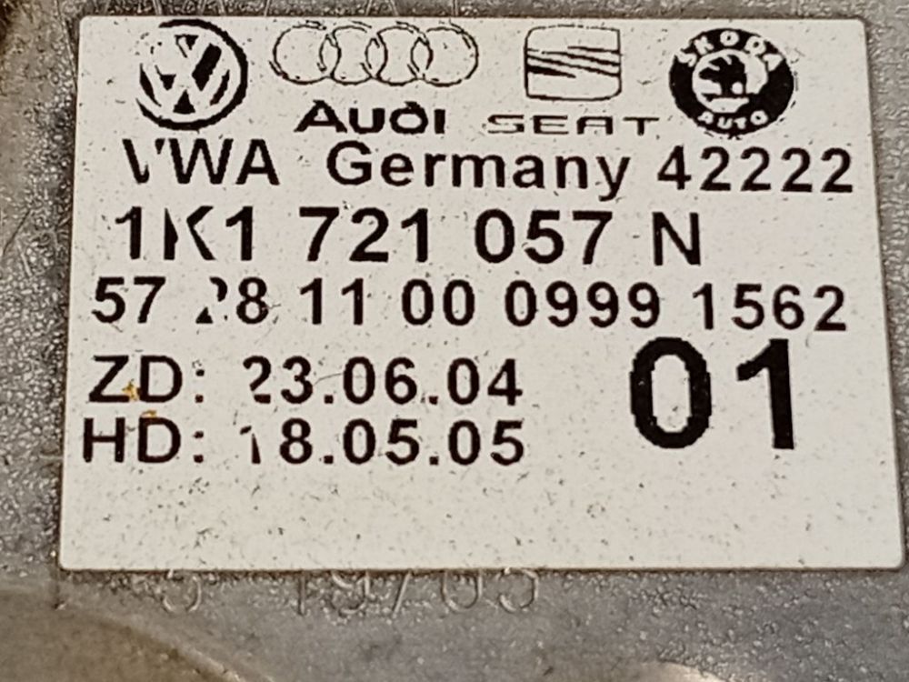 1K1721057N Audi A3 2005 Pedal work, Brake pedal, Pedal bracket, Clutch pedal - Thumbnail 4