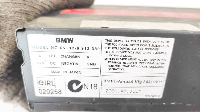 65126913389 BMW X5 2001 CD changers - Thumbnail 3