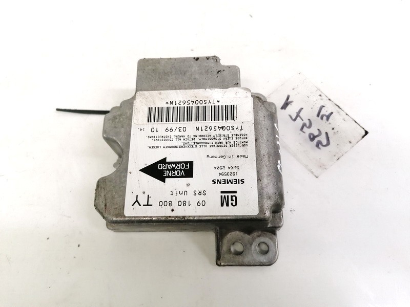 09180800 Opel Vectra 1999 CALCULATEUR AIRBAG