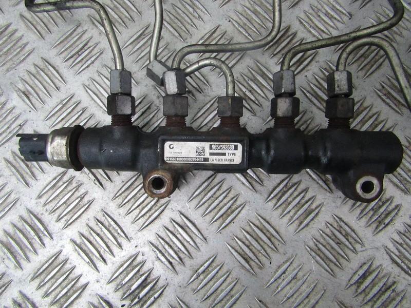 9654592680 Peugeot 407 2006 Fuel injector rail (injectors)(Fuel distributor)