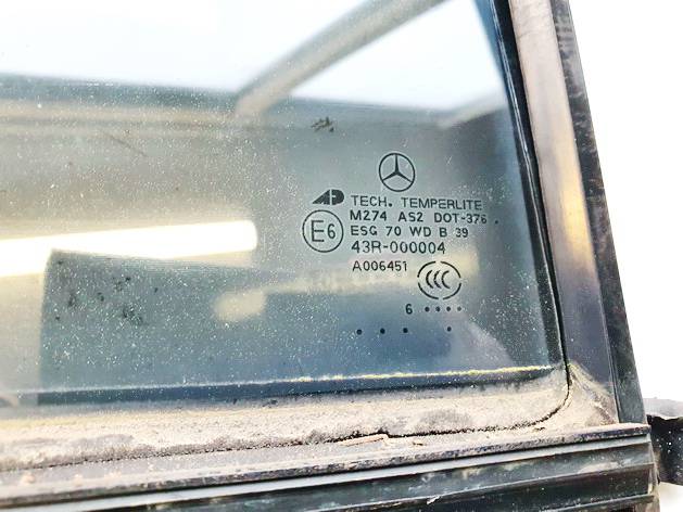 M274AS2DOT376 Mercedes-Benz ML-CLASS 2007 Поворотное стекло - задний правый - Thumbnail 3