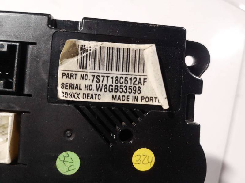 7S7T18C612AF Ford S-Max 2008 Climate Control Panel (heater control switches) - Thumbnail 3