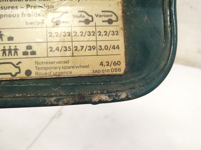 3A0010086 Volkswagen Passat 1996 Tankdeckel Tankklappe - Thumbnail 3