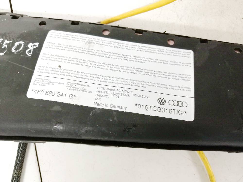 4F0880241B Audi A6 2004 Istuimen turvatyyny SRS - Thumbnail 3
