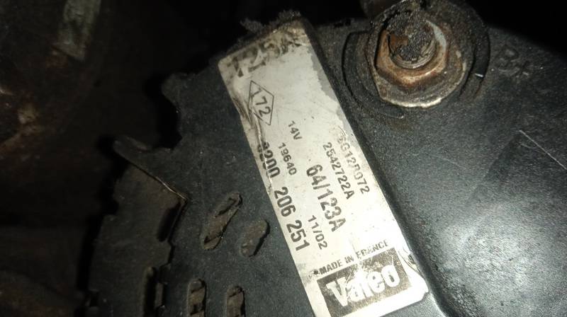 8200206251 Renault Master 2002 Alternator - Thumbnail 4