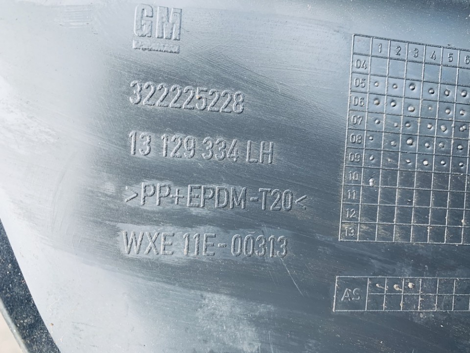 13129334 Opel Zafira 2010 Wykończenie wnętrza (plastikowe elementy) - Thumbnail 3