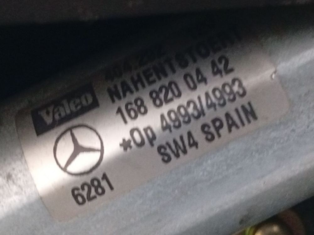 1688200442 Mercedes-Benz A-CLASS 2001 Silnik wycieraczki tylnej szyby - TYLNE - Thumbnail 4