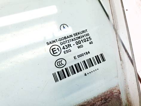 SOT27AS2M24100 Mercedes-Benz E-CLASS 2004 vitre de porte avant Gauche - Thumbnail 2