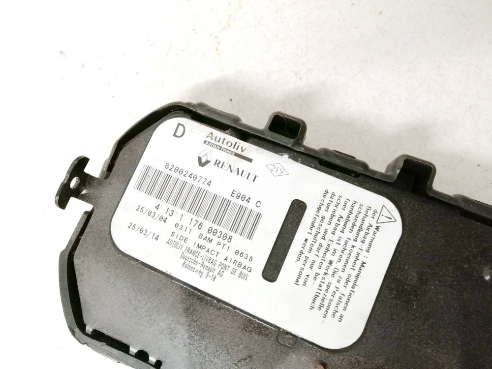 8200240774 Renault Espace 2004 Sitz AIRBAG - Thumbnail 3