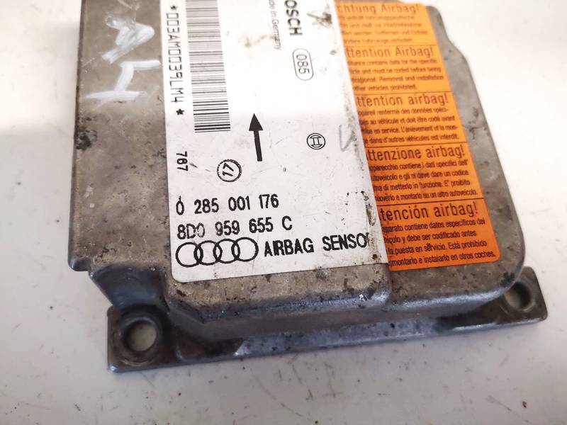 8D0959655C Audi A4 1997 SRS AIRBAG KOMPIUTERIS - ORO PAGALVIU VALDYMO BLOKAS - Thumbnail 2