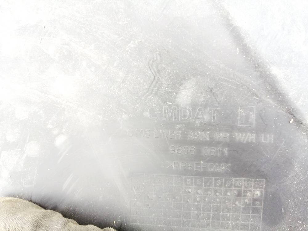 96660611 Opel Antara 2008 Plastic Inner Fender - REAR LEFT - Thumbnail 3