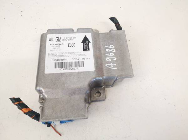 13170589 Opel Vectra 2004 SRS gaisa spilvena dators – gaisa spilvenu vadības bloks