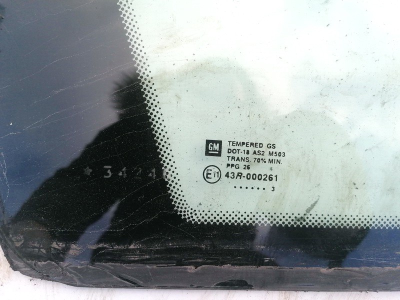 Opel Meriva 2003 Corner quarter window glass - REAR LEFT - Thumbnail 2