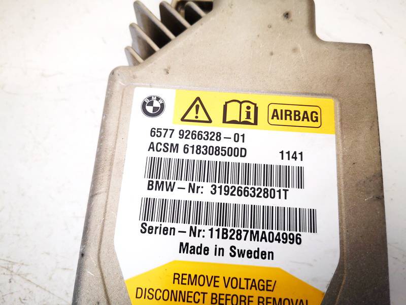 6577926632801 BMW 7-Series 2012 Komputer SRS airbag – moduł sterujący poduszek powietrznych - Thumbnail 2