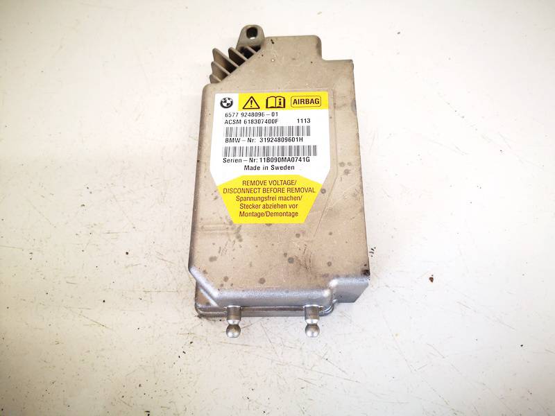 6577924809601 BMW 5-Series 2010 SRS AIRBAG KOMPIUTERIS - ORO PAGALVIU VALDYMO BLOKAS
