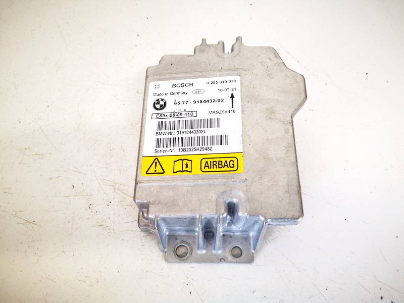 0285010070 BMW X1 2010 SRS AIRBAG KOMPIUTERIS - ORO PAGALVIU VALDYMO BLOKAS