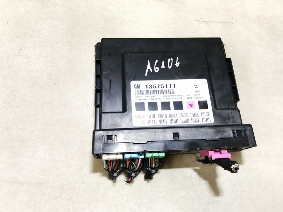 13575111 Opel Insignia 2010 General Module Comfort Relay (Unit)