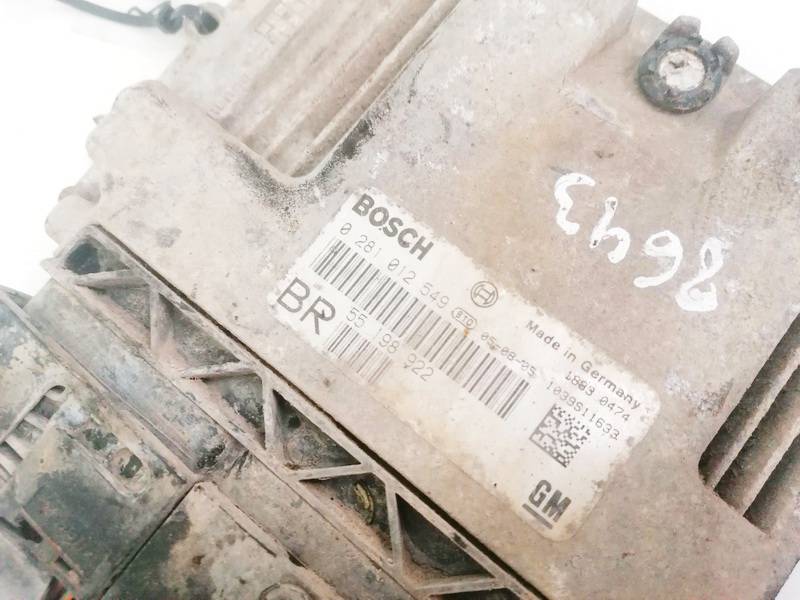 0281012549 55198922 ECU Engine Computer (Engine Control Unit) Opel