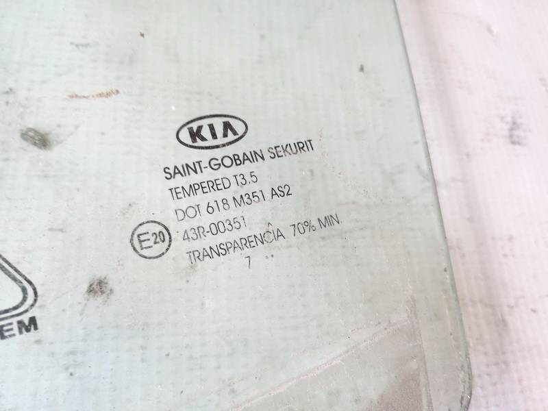 AS2 Kia Ceed 2006 Szyba drzwi - PRZEDNIE LEWE - Thumbnail 2