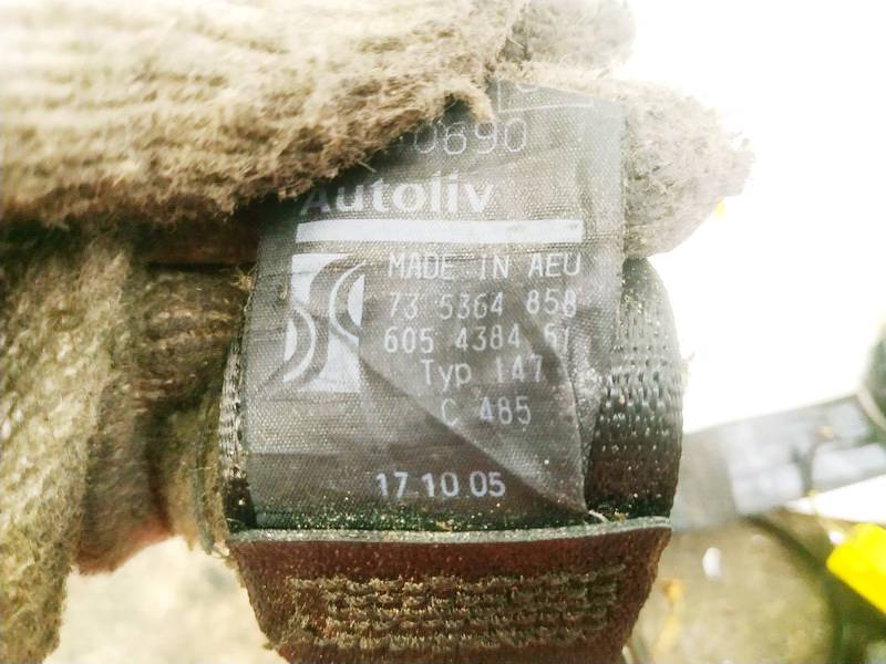 735364858 Fiat Grande Punto 2006 Drošības josta - AIZMUGURE PA KREISI - Thumbnail 3