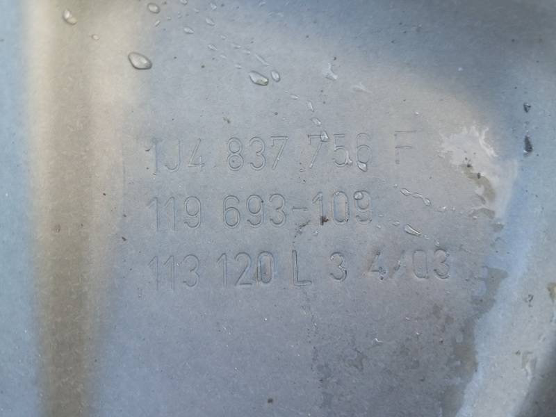 1J4837756F Volkswagen Bora 2000 Door winder mechanism (Window Regulator) - FRONT RIGHT - Thumbnail 3