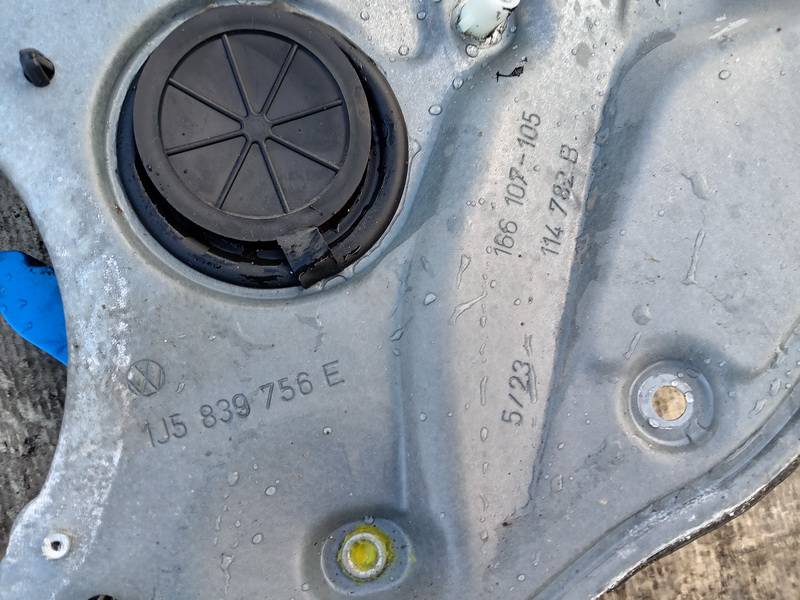 1J5839756E Volkswagen Bora 2000 Door winder mechanism (Window Regulator) - REAR RIGHT - Thumbnail 3