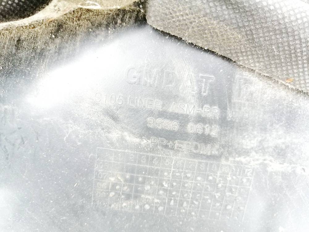 96660612 Opel Antara 2006 Plastic Inner Fender - REAR RIGHT - Thumbnail 3