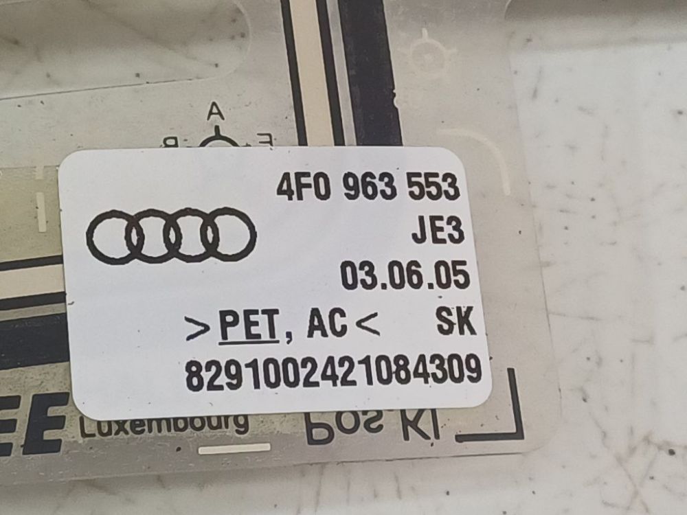 4F0963553 Audi A6 2005 Seat heating element - Thumbnail 4