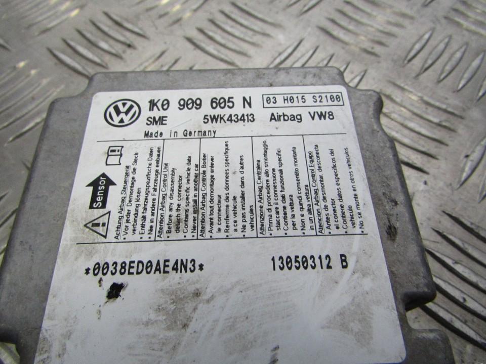 1K0909605N Volkswagen Golf 2005 Airbag crash sensors module - Thumbnail 2