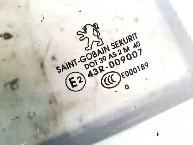 DOT39AS2M40 Peugeot 3008 2010 Door-Drop Glass - REAR RIGHT - Thumbnail 3