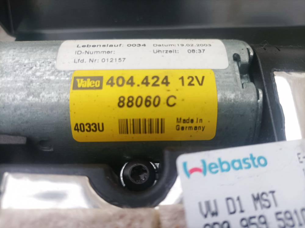 404.424 Volkswagen Phaeton 2003 Sunroof Motor - Thumbnail 4