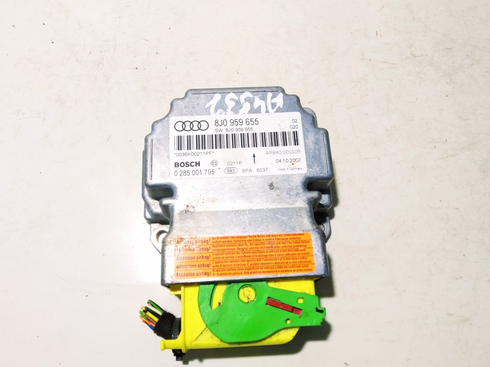 8J0959655 Audi TT 2007 Airbag crash sensors module