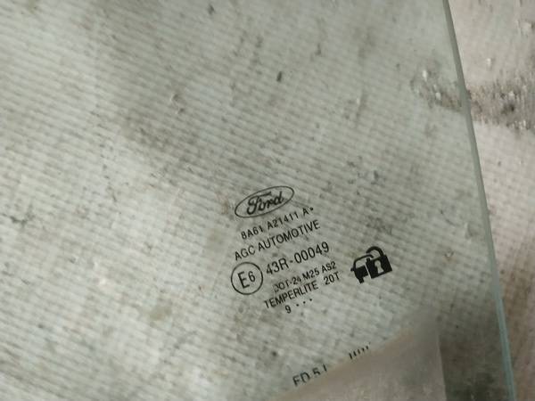 AS2 Ford Fiesta 2009 Seitenscheibe Fenster Seiten Scheibe Vorne Linke - Thumbnail 2