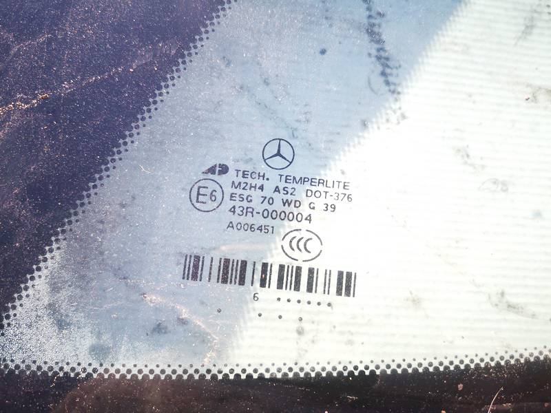 AS2 Mercedes-Benz ML-CLASS 2006 Seitenfenster Hinten Rechts - Thumbnail 2
