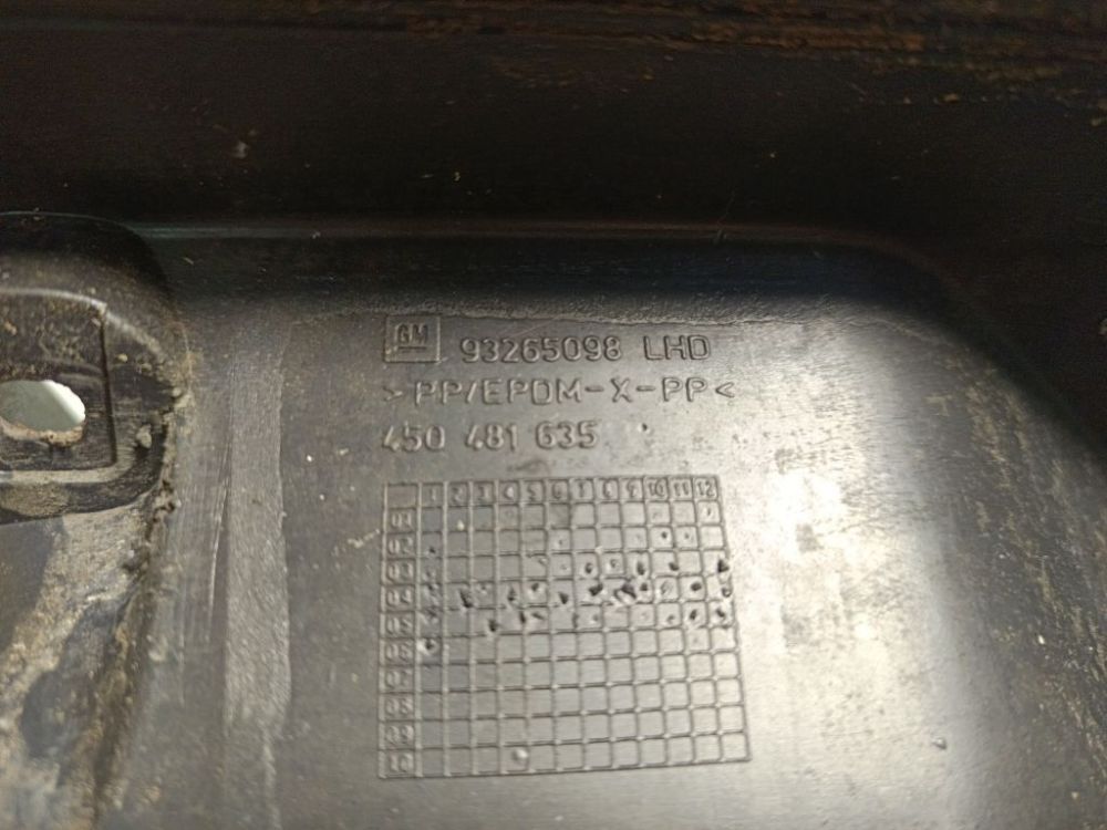 93265098 Opel Meriva 2006 Valytuvu apdailos plastmase P. - Thumbnail 5