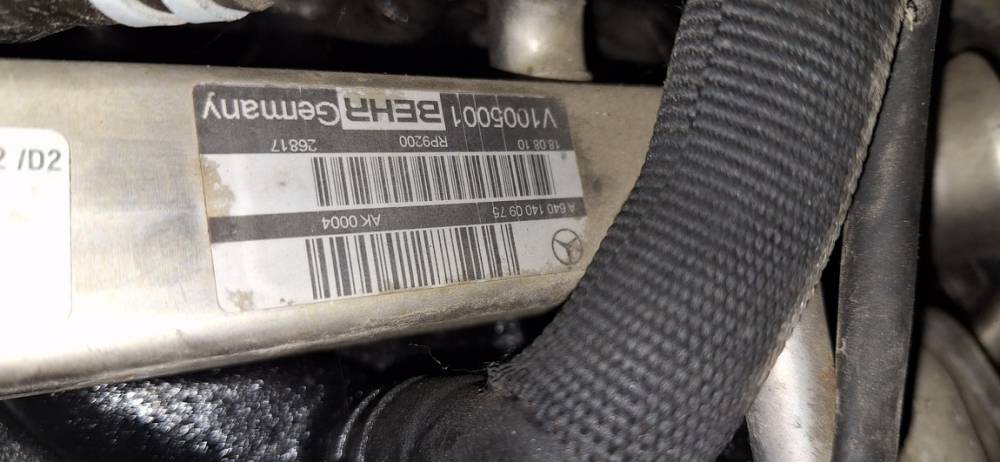 A6401400975 Mercedes-Benz A-CLASS 2010 Chłodnica EGR (chłodnica spalin EGR) - Thumbnail 4