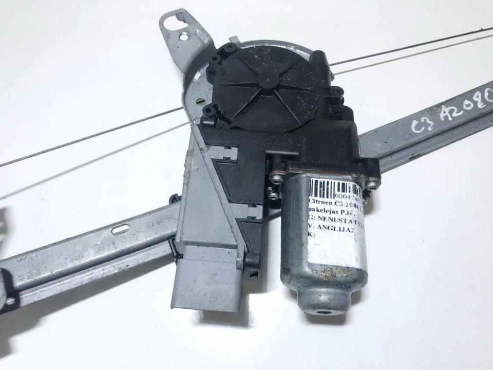 400618F Citroen C3 2004 Silnik podnośnika szyby drzwi - PRZEDNIE PRAWE - Thumbnail 2