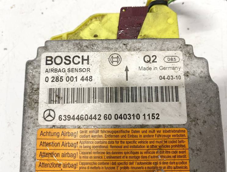 6394460442 Mercedes-Benz Vito 2003 SRS gaisa spilvena dators – gaisa spilvenu vadības bloks - Thumbnail 2