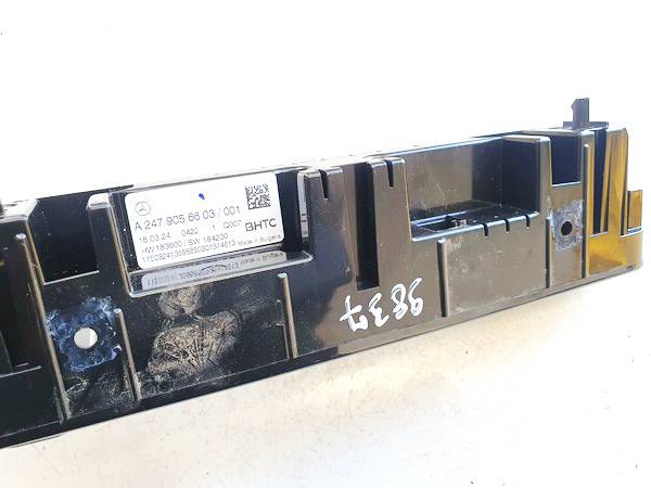 A2479056603 Mercedes-Benz EQB 2024 Climate Control Panel (heater control switches) - Thumbnail 3
