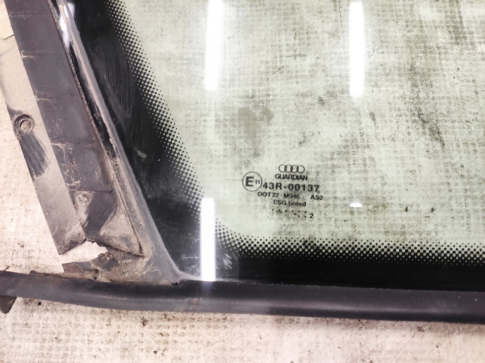 43R00137 Audi A6 2002 Corner quarter window glass - REAR LEFT - Thumbnail 2