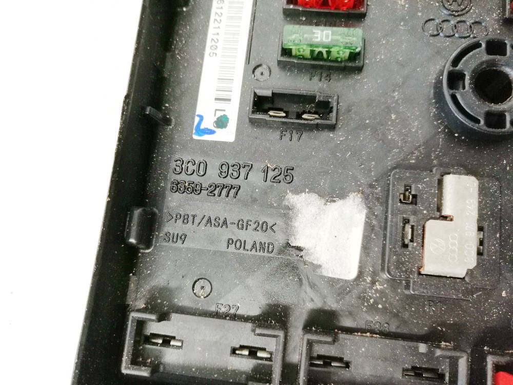 3C0937125 Volkswagen Passat 2008 Fuse box - Thumbnail 3