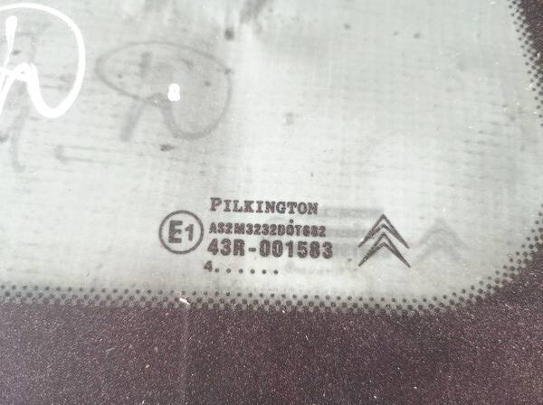 AS2 Citroen C4 2005 Szyba okna ćwierćowego narożnego - TYLNE PRAWE - Thumbnail 2