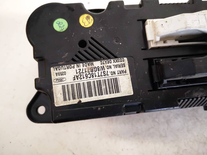 7S7T18C612AF Ford Mondeo 2008 Climate Control Panel (heater control switches) - Thumbnail 3
