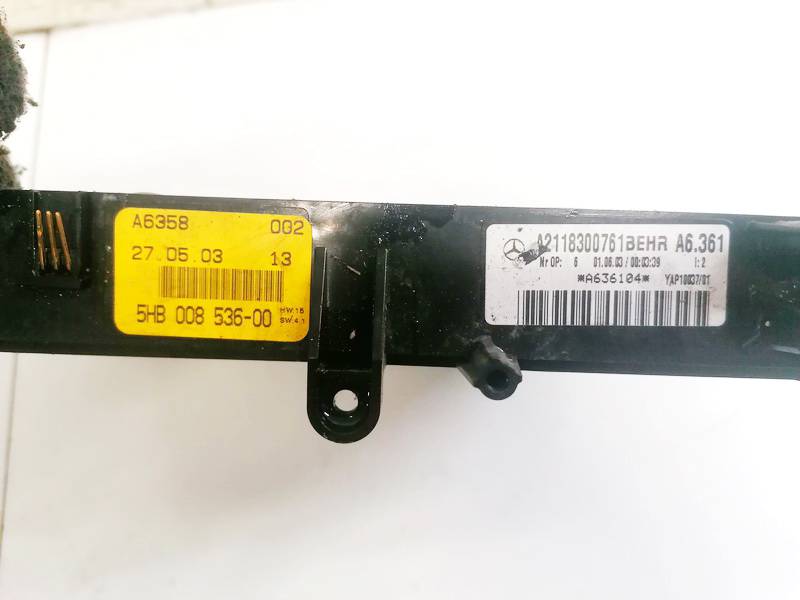 A2118300761 Mercedes-Benz E-CLASS 2003 Electric Auxiliary Heater Element Unit - Thumbnail 3