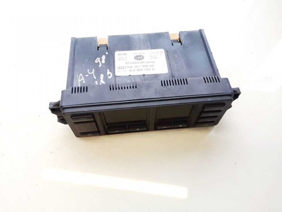 8L0820043D Audi A3 2000 Klimata vadības panelis (sildītāja vadības slēdži)