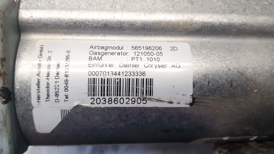 5651962062D Mercedes-Benz C-CLASS 2002 Derrière Dash SRS Côté Passager - Thumbnail 3