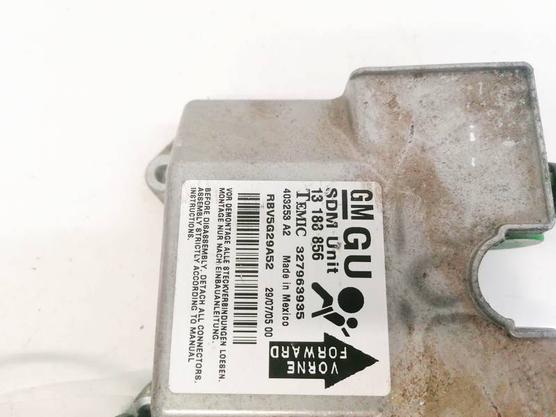 13188856 Opel Zafira 2005 Airbag crash sensors module - Thumbnail 3