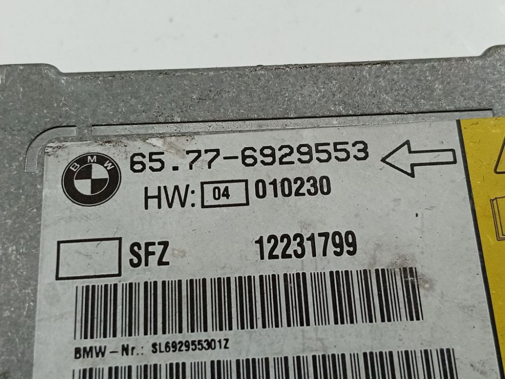 SL692955301Z BMW 7-Series 2002 SRS AIRBAG KOMPIUTERIS - ORO PAGALVIU VALDYMO BLOKAS - Thumbnail 4