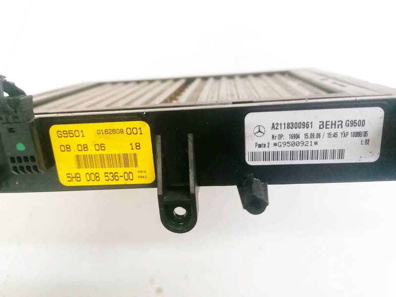 A2118300961 Mercedes-Benz E-CLASS 2006 Electric Auxiliary Heater Element Unit - Thumbnail 3