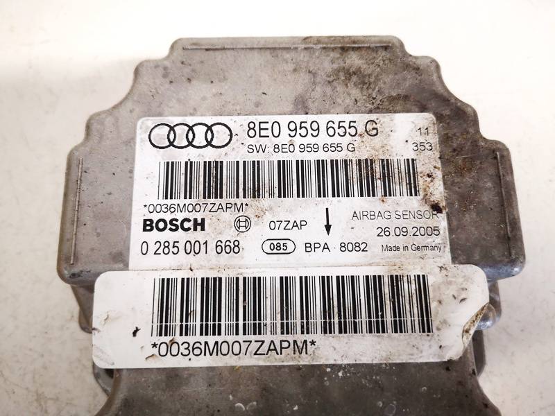 8E0959655G Audi A4 2006 srs-turvatyynyn tietokone – turvatyynyn ohjausyksikkö - Thumbnail 2